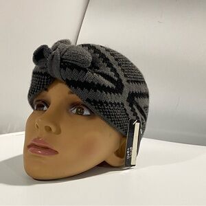 Charcoal and Black Knitted Headband by Olive & Qique